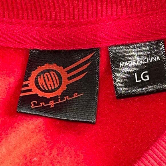 Mad Engine TO: WOMEN FROM: GOD Gift Wrapped Ugly Christmas Sweatshirt Size L - Picture 4 of 5